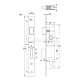 SHORT SECURITY DOOR LOCK GEVY 20mm / MAT NICKEL SHORT SECURITY MORTISE DOOR LOCKS