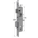 SHORT SECURITY DOOR LOCK GEVY 20mm / MAT NICKEL SHORT SECURITY MORTISE DOOR LOCKS