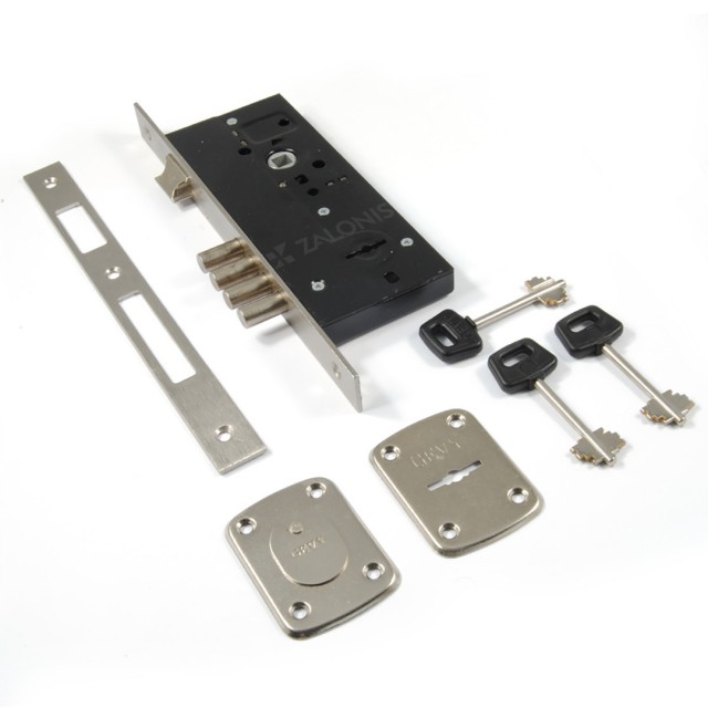 SECURITY SAFELOCK GEVY / 45x85 mm / MAT NICKEL
