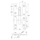 LIFT-OFF HINGE AMIG 110 / RIGHT / GOLD STEEL LIFT OFF HINGES