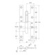 LIFT-OFF HINGE AMIG 140 / LEFT / GOLD STEEL LIFT OFF HINGES