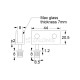 BRASS GLASS PIVOT HINGE / MAT NICKEL ΜΕΝΤΕΣΕΔΕΣ ΚΡΥΣΤΑΛΛΩΝ ΜΙΛΛΙΑ
