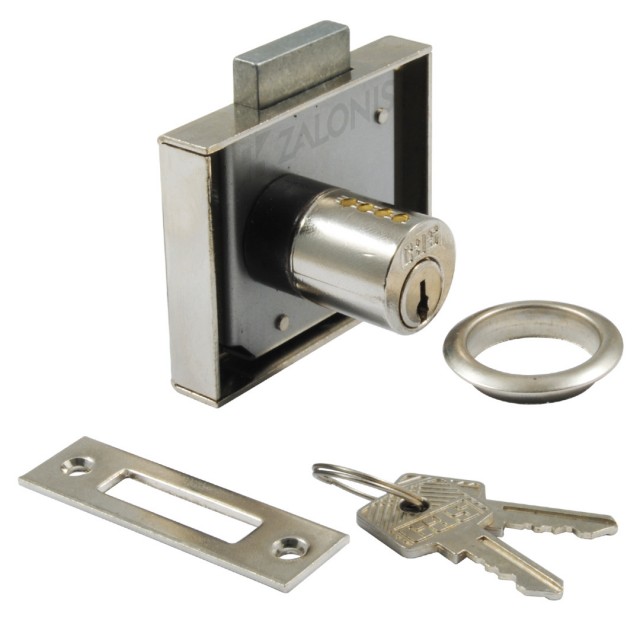 SECURITY BOX FURNITURE LOCK 20mm / NICKEL