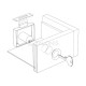 SECURITY BOX FURNITURE LOCK 25mm / NICKEL