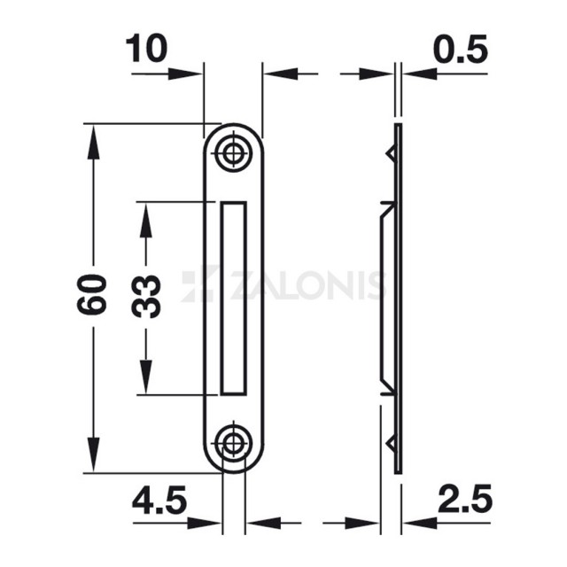 ΑΝΤΙΚΡΥΣΜΑ ΚΛΕΙΔΑΡΙΑΣ 60x10mm