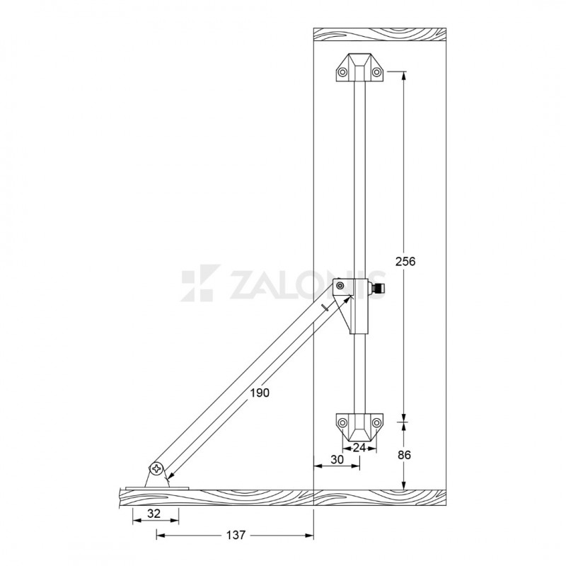 BAR DOOR LID STAY MECHANICAL LIFTING HINGES