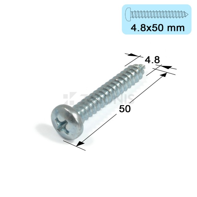 ΛΑΜΑΡΙΝΟΒΙΔΑ ΨΩΜΑΚΙ / 4.8x50 mm / ΓΑΛΒΑΝΙΖΕ