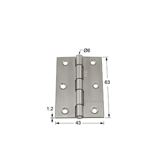 ΜΕΝΤΕΣΕΣ ΠΛΑΚΕ / ΙΝΟΞ 201 / 63x43x1.2