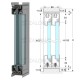 GLASS PROFILE FRAMED DOOR SLIDING GLASSES RAILS