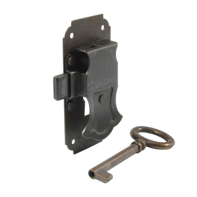 DECORATIVE FURNITURE LOCK 83x41 / BLACK-ANTIQUE