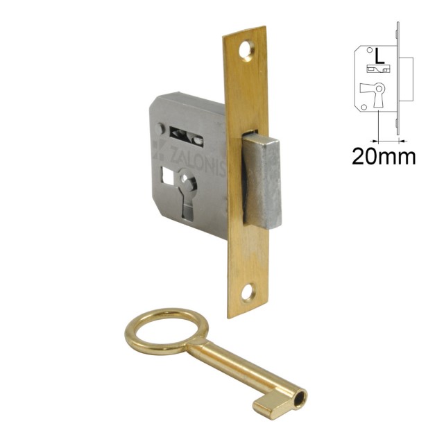 FURNITURE BUILT-IN LOCK 20mm / LEFT