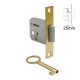 FURNITURE BUILT-IN LOCK 25mm / LEFT
