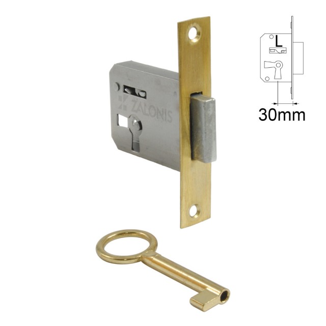 FURNITURE BUILT-IN LOCK 30mm / LEFT