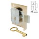 FURNITURE INTERNAL MOUNTING LOCK 35mm / GOLD / LEFTLEFT