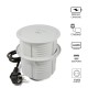 POP-UP OUTLET STATION / WIRELESS CHARGER / D.135 / 2 S+2 USB+1 HDMI+1 ETHERNET / WHITE