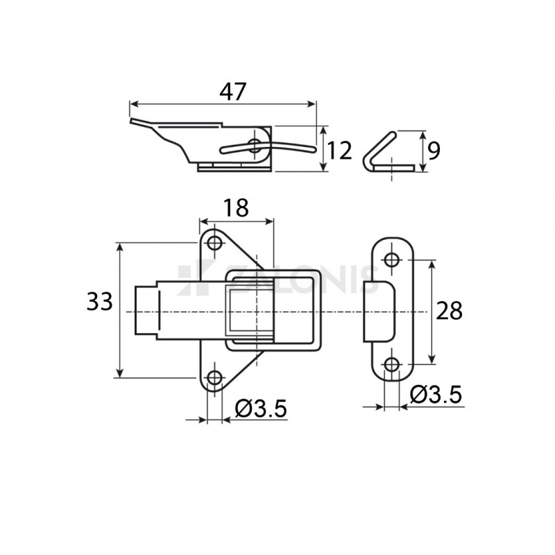 ΚΛΕΙΣΤΡΟ ΡΟΤΟΝΤΑΣ ΜΙΚΡΟ / INOX304/A2