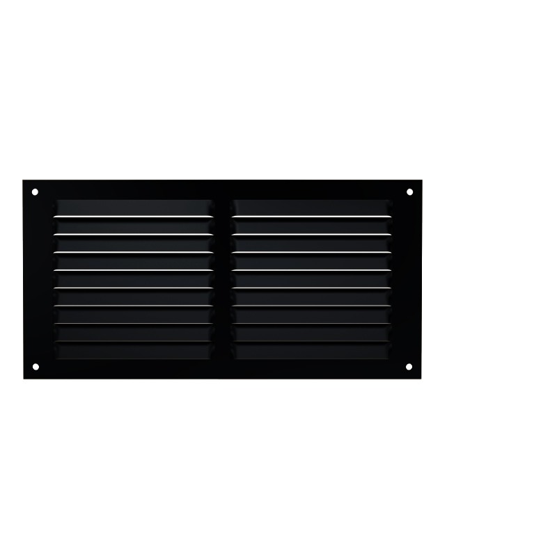 AIR VENTILATION GRILLE COVER 10x20cm / BLACK EXTERNAL VENTILATION GRILLES