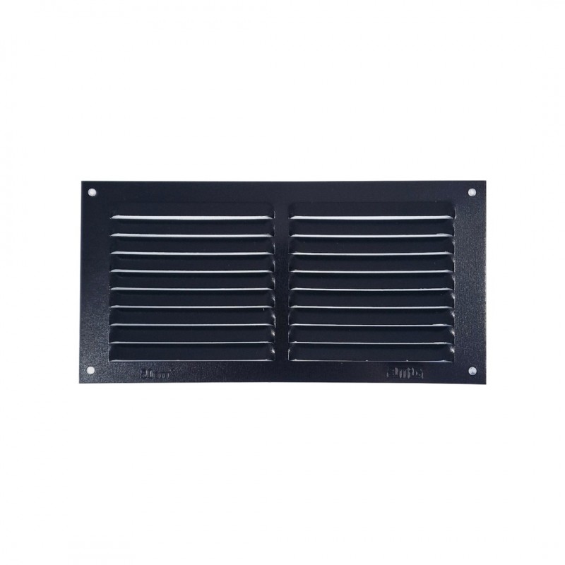 AIR VENTILATION GRILLE COVER 10x20cm / BLACK EXTERNAL VENTILATION GRILLES