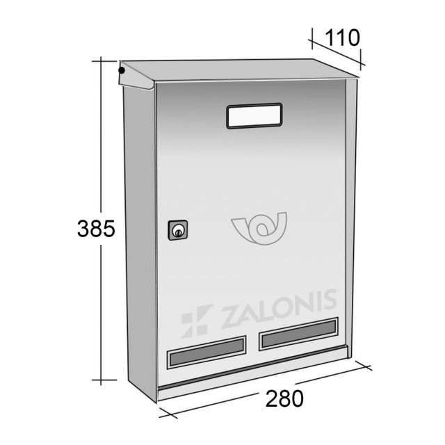 LETTERBOX SIRIO  / ANTHRACITE