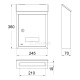 LETTERBOX PRIMA MAXI / SILVER