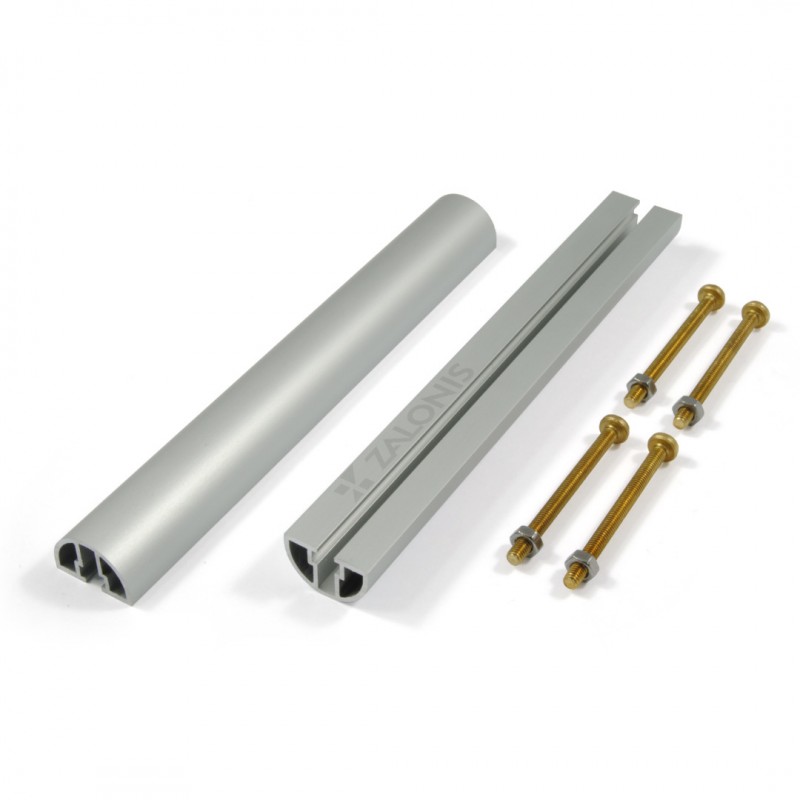 LETTERBOX MOUNTING KIT ON METAL FENCE / 16 cm