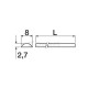 ROD FOR SMALL ESPAGNOLETTE / 150cm / GALVANIZED