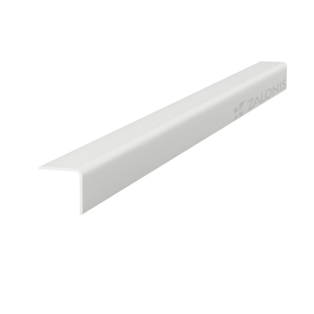 PLASTIC ANGLE PROFILE 20x20 mm - 280cm / WHITE