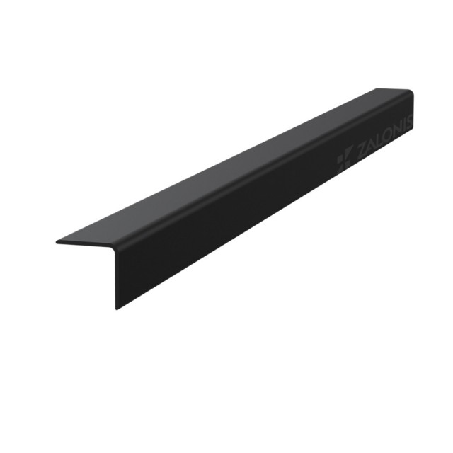 PLASTIC ANGLE PROFILE 20x20 mm - 280cm / BLACK