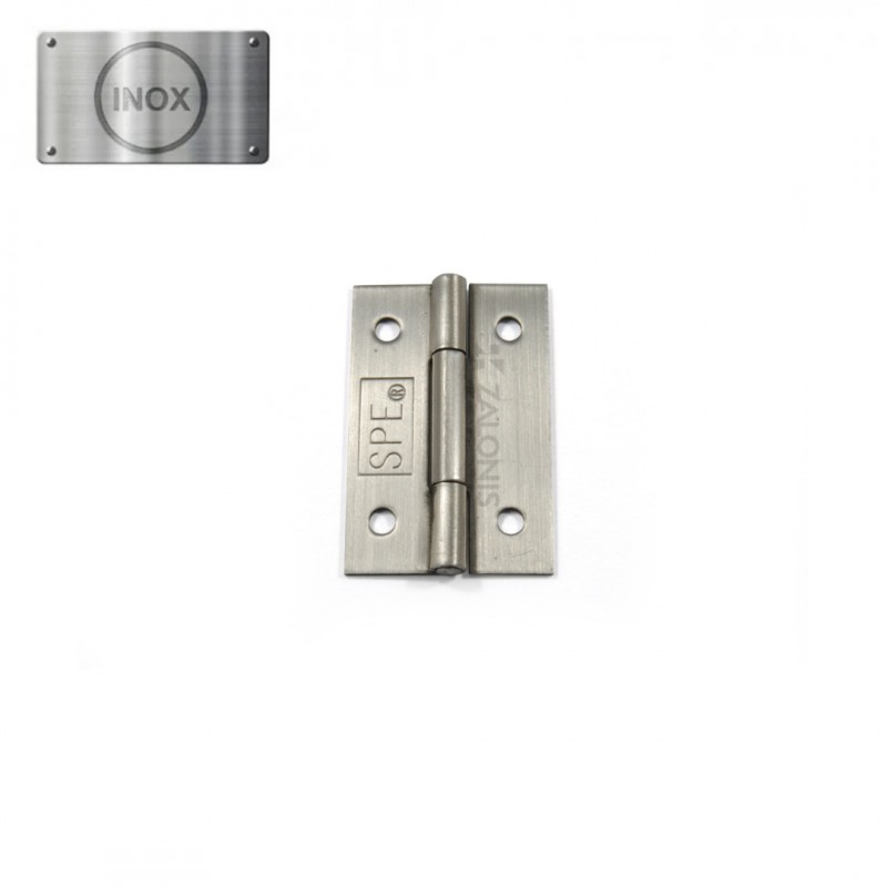 FLAT HINGE / INOX 304 / 38x25x0.8 mm