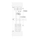 MECHANISM FOR SLIDING GLASS WITH BRUSHES SET / ANODIZED