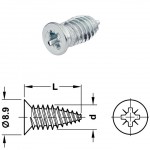 ΒΙΔΕΣ ΕΠΙΠΛΩΝ PZ2 6,2x14mm