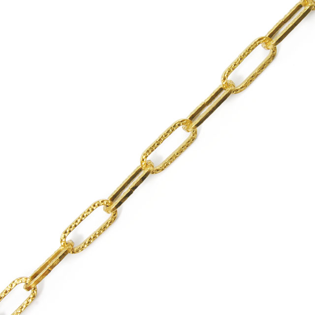 CHAIN 3mm FORGED GOLD
