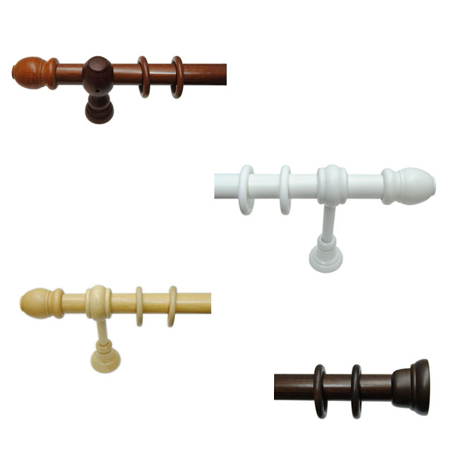 WOODEN CURTAIN RODS