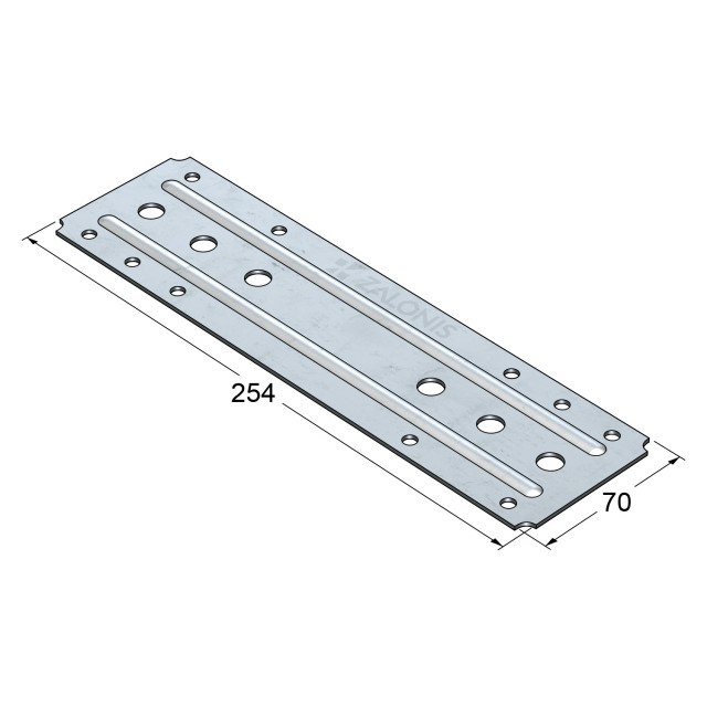 ΛΑΜΑΚΙ 254x70 mm / ΓΑΛΒΑΝΙΖΕ