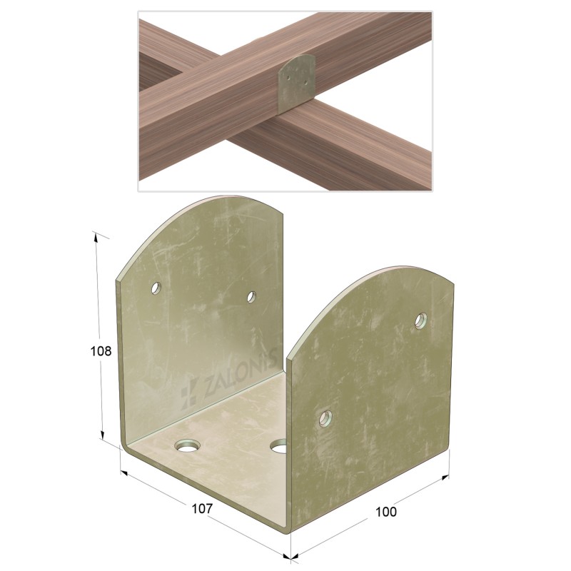 ΠΙ ΣΥΝΔΕΣΗΣ / 100x107x108 mm / ΙΡΙΔΙΟ