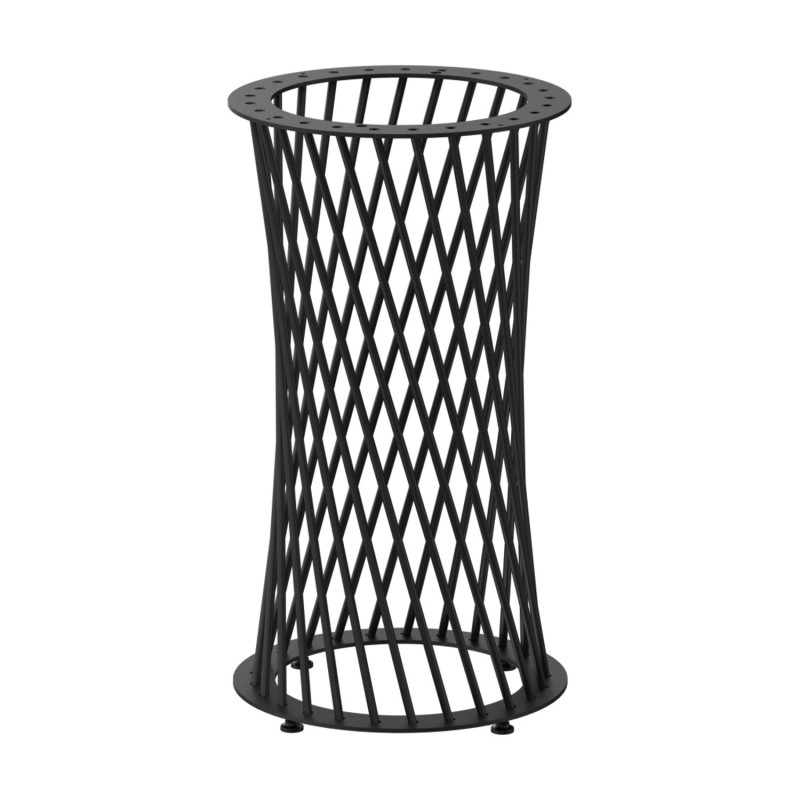 ΠΟΔΙ BISTRO m.628 / D. 400 / Υ.730 mm / ΜΑΥΡΟ ΜΑΤ