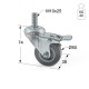 ΡΟΔΑ m.115 ΜΕΣΑΙΟΥ ΤΥΠΟΥ / Φ.50mm / ΒΙΔΑ M10x25 mm / Υ.74mm / 40Kg