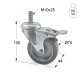 ΡΟΔΑ m.115 ΜΕΣΑΙΟΥ ΤΥΠΟΥ / Φ.75mm / ΒΙΔΑ M10x25 mm / Υ.100mm / 50Kg