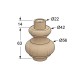 WOODEN LEG D.56 H.63 / BEECH 