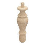WOODEN LEG D.75 H.225 / BEECH 