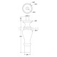 WOODEN LEG D.75 H.225 / BEECH 