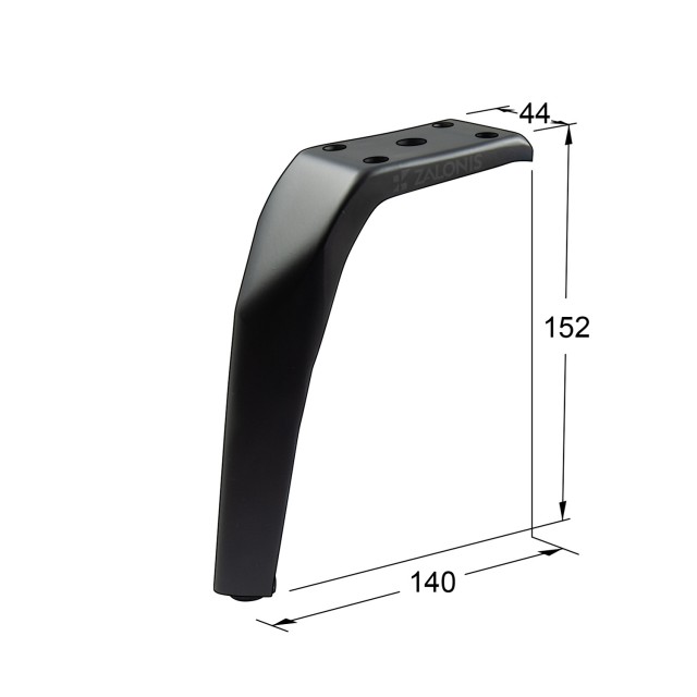 ΠΟΔΑΡΑΚΙ ΕΠΙΠΛΩΝ Υ.152mm / ΜΑΥΡΟ ΜΑΤ