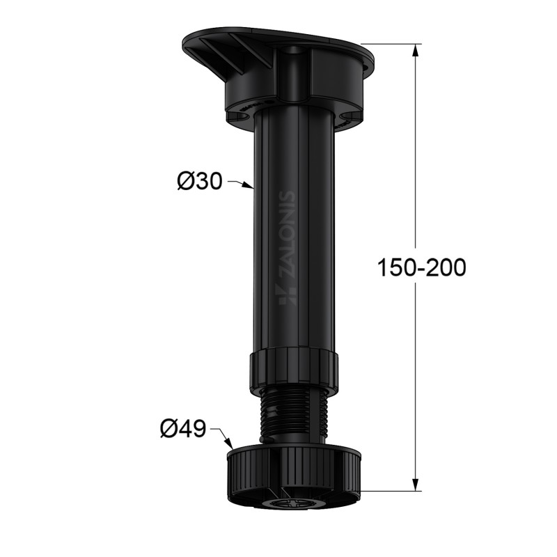 ΠΟΔΑΡΑΚΙ ΕΡΜΑΡΙΩΝ 15-20 cm / ΔΙΑΙΡΟΥΜΕΝΟ / ΜΑΥΡΟ