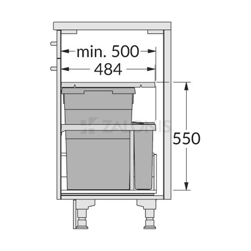 HAILO AS Euro Cargo / 30 cm CABINET / 45Ltr (38+7)