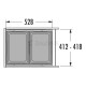 HAILO BIN WITH SLIDES AS Euro Cargo / 76 ltr (38+38) / 45 CABINET / ANTHRACITE