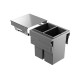 HAILO BIN WITH SLIDES AS Euro Cargo / 70 ltr (35+35) / 50 CABINET / ANTHRACITE