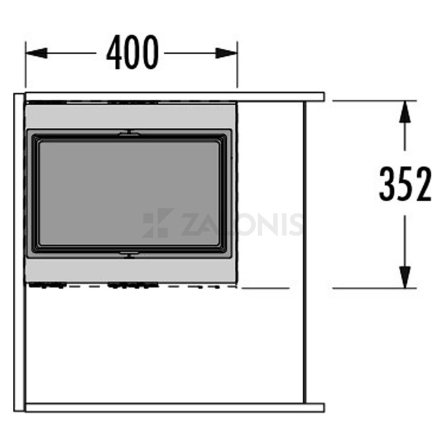 HAILO BIN WITH SLIDES AS Cargo Aqua / 28 ltr / 60 CABINET / ANTHRACITE