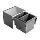 HAILO BIN WITH SLIDES AS Cargo Aqua / 46 ltr (28+18) / 75 CABINET / ANTHRACITE