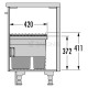 HAILO BIN WITH SLIDES AS Cargo Aqua / 46 ltr (28+18) / 75 CABINET / ANTHRACITE