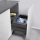 HAILO BIN WITH SLIDES AS Cargo Synchro / 56 ltr (28+28) / 60 CABINET / ANTHRACITE